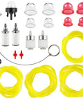 Four Feet Four Size Fuel Line Kit With Primer Bulb And Filter For Zama Craftsman Ryobi Homelite Husqvarna Poulan 2 Cycle