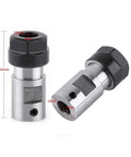 Heavy Duty Collet Chuck Motor Shaft Spindle Extension Rod For CNC Mills Lathes, featuring durable steel construction and precise dimensions.