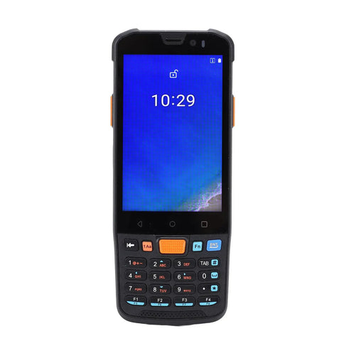 Tough-as-nails Wireless Barcode Scanner With IP65 Drop-Proof Build, 1D And 2D Scan, shown with keypad and display