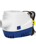 Side view of 12V 1100GPH Automatic Bilge Pump for Boats with Float Switch and Long Power Cord Submersible Marine Water Pump