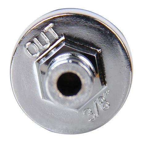 Universal Fuel Pump Filter Clear View Glass Visual Check 200 Mesh Inlet And Outlet Fits Three Eighths Inch Hoses Close-up