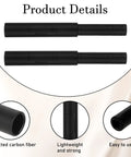8 Piece Golf Club Shaft Extenders Set For Wood Putters Putter Extension Rods And Golf Club Shafts 5 Inch Length Black Carbon Fiber Build