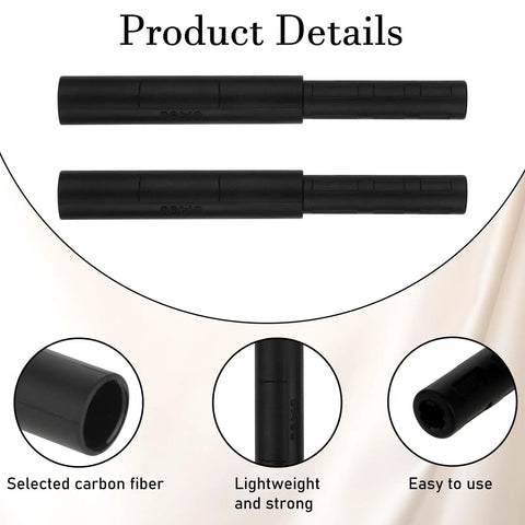 8 Piece Golf Club Shaft Extenders Set For Wood Putters Putter Extension Rods And Golf Club Shafts 5 Inch Length Black Carbon Fiber Build