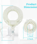 Dimensions of Washing Shift Actuator Coupling Assembly Replacement for LG and Kenmore Washers, 8-in diameter, 1.2-in, 2.7-in shafts