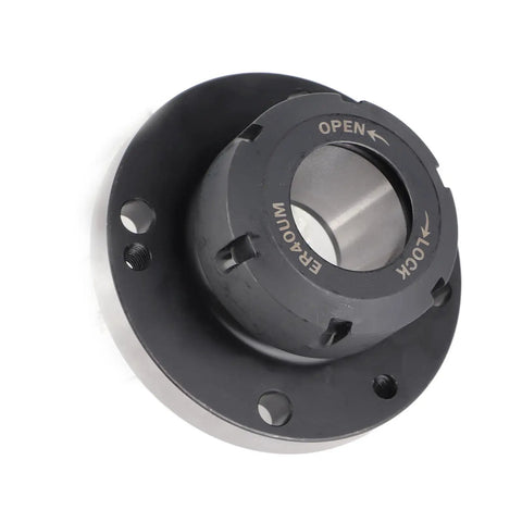 40 Collet 100mm Lathe Chuck Accessory For Milling Machines Heavy Duty Replacement Part In 40CR Steel With 16 Degree Concentricity Backplate Compatible