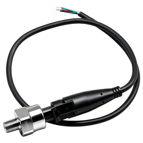 Beefy 100 Psi Stainless Steel Pressure Transducer Sensor with connector harness for oil fuel water and air, 0.5V to 4.5V output, 1/8 NPT