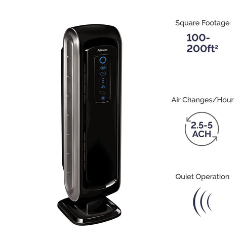 No Nonsense 4 Stage Hospital Grade Filtration Air Purifier With True HEPA For Small Rooms 100 To 200 Sq Ft Ultra Quiet Black AeraMax 90