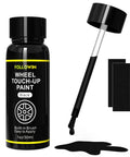Black Rim Touch Up Paint Kit For Cars With Brush Quick Wheel Scratch Repair Automotive Rim Paint For Curb Rash And Surface Damage Easy DIY Rim Repair 1 Oz 30 Ml