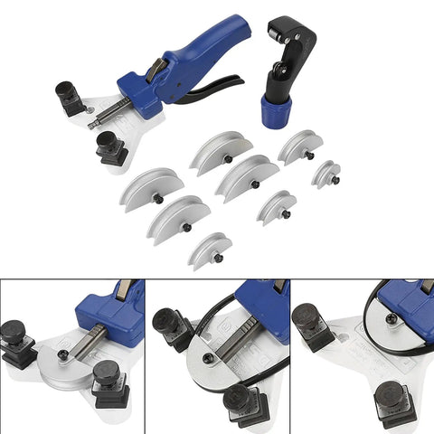 Ultimate Ft Vogue Heavy Duty Manual Pipe Bender For Copper Tubes 5Mm To 12Mm showing metal construction and included bending dies.
