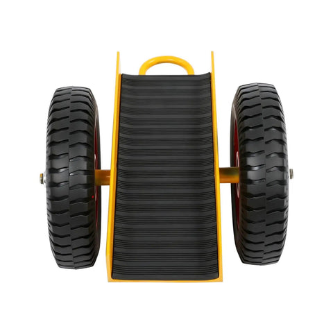 Heavy Duty Panel Dolly for Drywall and Stone Tiles 2204 Lb Capacity Two Wheel Hand Truck Cast Iron Frame Rustproof Welded Build for Glass Panels and Tile Installations, front view