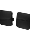 Front Tow Hook Cover Set For Toyota RAV4 2009 2010 2011 2012 Direct Fit Front Left And Right Bright Black Replacement OE 53285-0R020 53286-0R020 Bumper Eye Lid Cap Pair