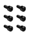 Titanium Bike Stem Bolts M5x16 18 20mm Socket Cap Head Screws With Washers Pack Of 6 Black Grade 5 6AL4V Ultralight Strength