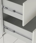 Installed view of Push To Open Soft Close Drawer Slides 22 Inch Heavy Duty Drawer Glides with ball bearing and full extension