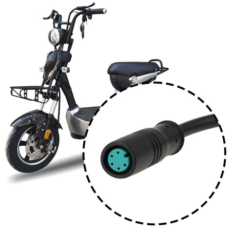 Waterproof M8 Five Pin Ebike Extension Cable Male To Female For Electric Bike Displays Motors Throttles And Lights Universal 6V To 60V Ebike System 29 Cm