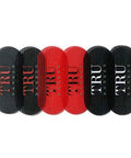 Hair Grippers Three Color Bundle Set Six Pieces For Men And Women Salon And Barber Styling No Slip Holders Black Red Black