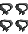 4 Pack Non Slip Sofa Rattan Furniture Clamps With EVA Plastic Fittings, black clips set for outdoor sectional connections