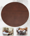 Hella Sturdy Solid Wood Lazy Susan Turntable For Kitchen Tables offers smooth rotating action on a round wooden tray.