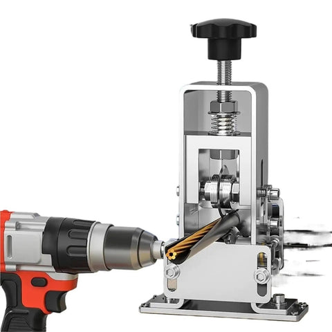Top Tier Manual Wire Stripper And Peeler For 1 To 25 Mm Cables with heavy duty iron steel design and hand crank operation.