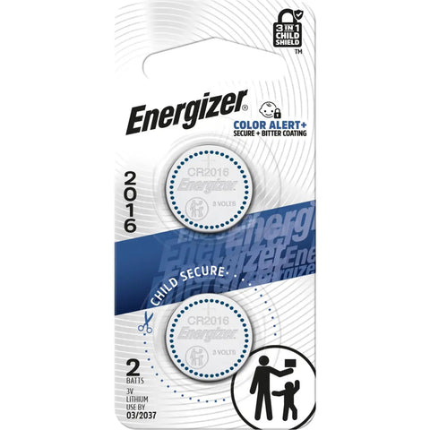 Top Shelf 2016 3V Lithium Coin Cell Batteries 2 Pack Boasting Badass Child Safe Shield With Bitter Coating For Electronic Devices.