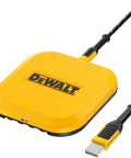 Yellow square wireless charger with USB cable, similar to 10W Max Fast Wireless Charger Pad For iPhone And Samsung Galaxy AirPods
