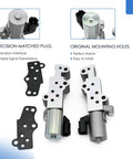 Engine Variable Valve Timing VVT Solenoid 3.5L 4.0L for Nissan Infiniti with precision-matched plug and mounting holes, 2-pack