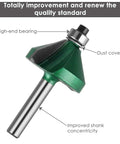 Pro Grade Router Bit Set 24 Pieces One Quarter Inch Shank for Woodworking DIYers and Pros Carbide Tips Durable Green Finish