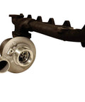 Iron Horn Diesel Turbocharger Kit With S363SXE 76 0.91AR Turbo, 79 Lb Per Min Flow, Includes Turbo, Orb M16x1.5 Plug, T4 Manifold