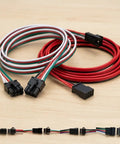 No Sweat 2 54Mm Pitch Sm Connector Extension Cable Male To Female 22Awg Wire Solderless with multiple colored wires.