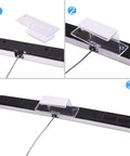 Replacement Wired Infrared Sensor Bar For Nintendo Wii And Wii U Console With Stand And Adhesive Mount Over Six And A Half Foot Cable