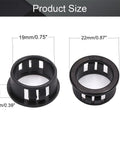 200 Pcs Cable Snap Bushing Three Quarters Inch 19mm Nylon Grommet Snap In Protector size comparison diagram