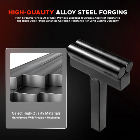 High-quality alloy steel component from Three Piece Heavy Duty Anvil Hardy Tool Set With Three Quarters Inch Square Shank That Fits One Inch Hardy Holes Or Vises Includes Hot Cut Creasing Stake Spring Fuller For Forging Metalworking Knife Making