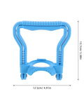 Vicasky Heavy Duty Water Bottle Handle Lifter With Non Slip Grip Works For Buckets And Gallon Jugs Sturdy PP Utility Carrier blue handle close-up