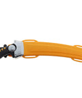 Heavy Duty Pro Saw With 330mm Blade And XL Teeth, 6.5 Inch Cut Capacity, 2.0mm Thick Nickel Plated Teeth, 13 Inch Frame, Lightweight 580g With Sheath, Non Impulse Hardened Teeth, Built For Tough Woodworking And Outdoor Cuts in orange sheath