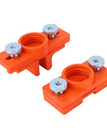 Super Straight Up Adjustable Wood Glue Applicator That Slips Right Past The Hassle For Even Coverage On Any Woodworking Job With Reliable Flow And Right On The Money Results. Two orange adjustable wood glue applicators with silver knobs.