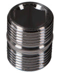 Close-up of threaded metal coupler from Thermal Bypass Valve Upgrade For 2013 To Current 6.7L Cummins Diesel Built To Beef Up Transmission Cooling