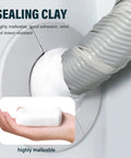 Universal Sealant Clay Waterproof Patching Mud For Wall Holes Ac Gaps Drain Pipe Sealer used to seal a drain joint with white clay