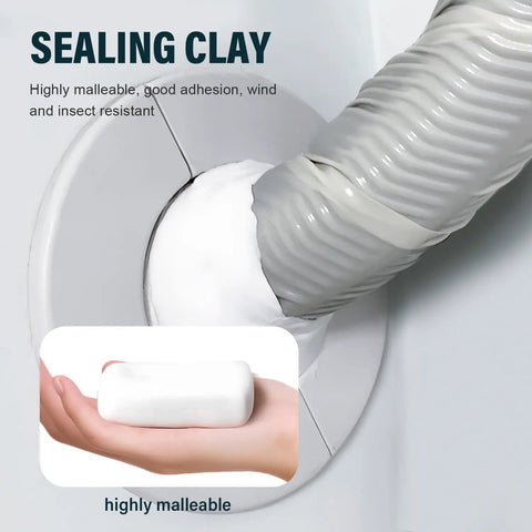 Universal Sealant Clay Waterproof Patching Mud For Wall Holes Ac Gaps Drain Pipe Sealer used to seal a drain joint with white clay