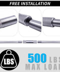 Aluminum Alloy Pilates Bar With Rubber Resistance Bands Door Anchor for Full Body Workouts, showing texture and connection details.