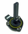 BMW Engine Oil Level Sender Sensor Replacement - Replaces OEM 12617508003, Built Tough For Heat And Vibration, Accurate Readouts, Easy Install, Long Lasting Vehicle Monitoring You Can Trust. Black plastic BMW oil level sender sensor with green O-ring