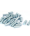30 Pack M6 Self Clinching Standoff Bolts, 25mm zinc plated carbon steel threaded spacers on a white background.