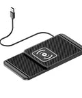 Sweet Qi Wireless Charging Pad For Chevrolet Bolt Ev featuring thick non slip silicone base and USB cable, ideal for wireless charging.