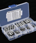 50 Pcs 302 Stainless Steel Inner Thread Self Tapping Thread Inserts Set For Metal Repair And Reinforcement in plastic case