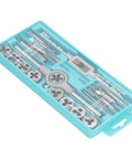 Top Tier Metric Tap And Die Set With Insane 60HRC Hardness Made From Premium Alloy Steel Perfect For Precision CNC Metal Work Whether You Need Coarse Or Fine Threads This Ultimate Hand Tool Kit Is A Total Game Changer For Any Serious Fabricator Who Wants. 20-piece metric tap and die set in blue case, M3-M12, alloy steel