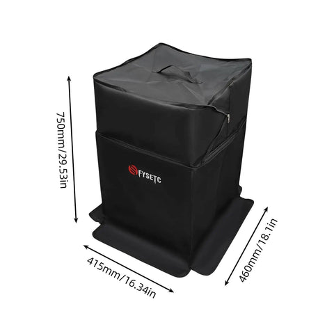 3D Printer Enclosure For Bamboo Lab P1P P1S P2S X1 X1C Large 16.3 By 18.1 By 29.5 Inch PVC Laminated Polyester Blackout Cover