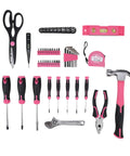 145-Piece Home Hand Tools Set With Hammer, Screwdrivers, Wrenches, Scissors, Magnetic Level, Pliers, Tape Measure - All-Purpose DIY Kit