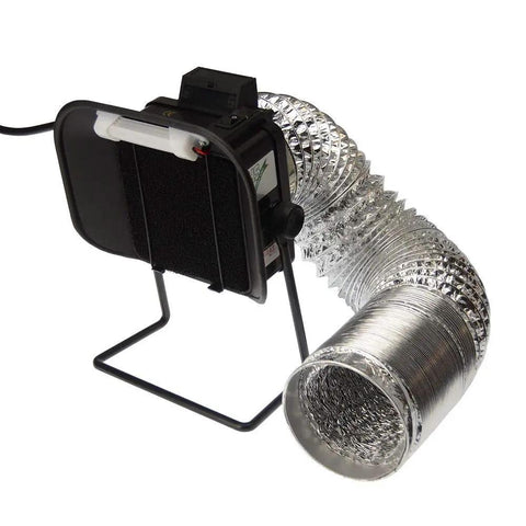 Pro Grade Fume Extractor And Smoke Absorber With Exhaust Hose And Built In Light Activated Carbon Filtration Quiet Operation Long Life