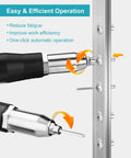 BOQNZN Cordless Rivet Gun Kit With Dual Rechargeable Batteries And Fast Charger demonstrating easy one-click operation.