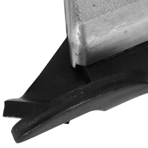 Close-up of Power Sheet Metal Cutter Head for Electric Drill with black jaws and metallic body, Universal 7mm Hex Shank Cutter Bit attachment.