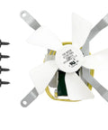 Induction Fan Motor Replacement For Pellet Grills With White Nylon Blade 3000 RPM 120V 60Hz Includes Four Screws Bolt In Plug And Play Replacement For Most Major Pellet Grills Combustion Blower