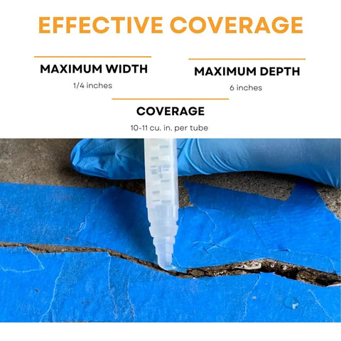 Injecting Epoxy Crack Repair Filler For Concrete And Brick Injectable Clear Liquid Resin That Stops Air And Water Leaks into crack